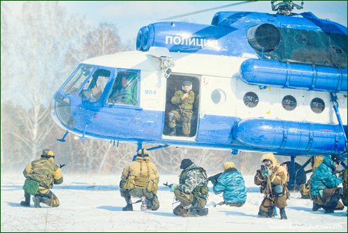 Тактические учения Полиции