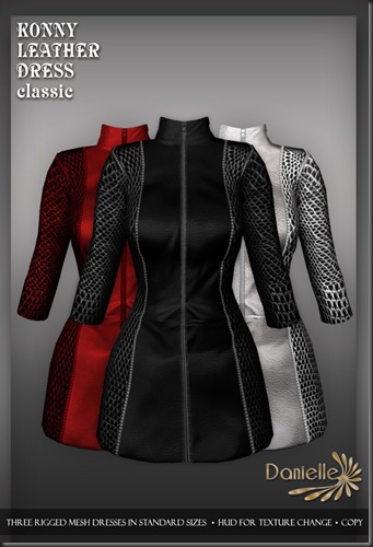 DANIELLE Konny Leather Dress Classic'