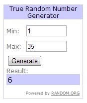 True Number Generator COMMA