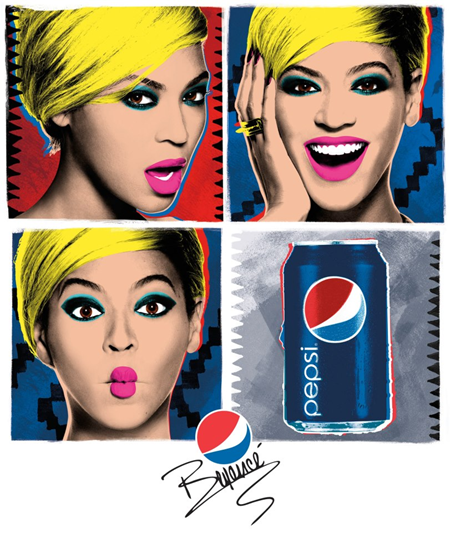 Beyonce in Pepsi's Live For Now campaign