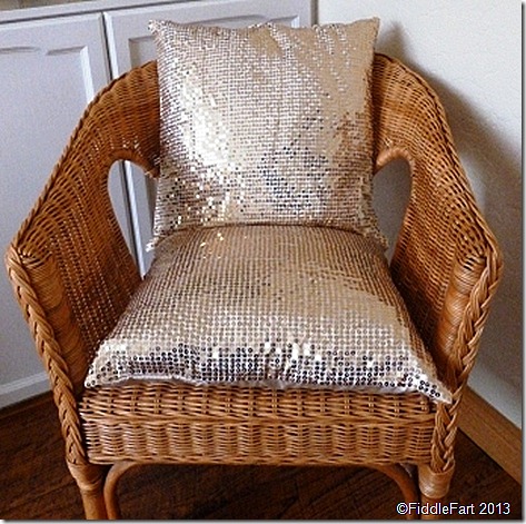Sequined cushion covers