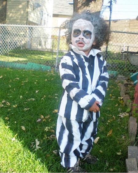 zoo Departamento término análogo Todo Halloween: disfraz casero y maquillaje de Beetlejuice, Bitelchus para  niño