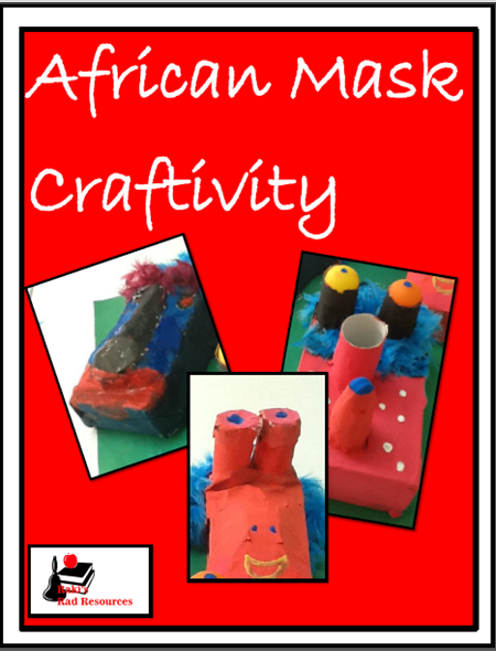 Free step by step guidance sheet for how to make African Masks.  Also includes a simple rubric for students to critique the work of others.  Free Download from Raki's Rad Resources.