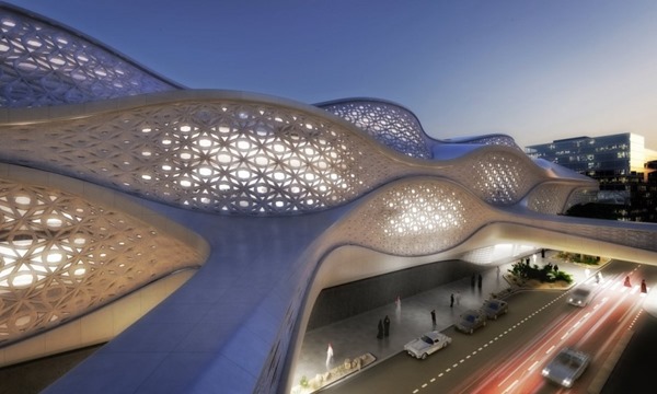 Metro Rey Abdullah Financial District abdullah-financial-district-metro-station-by-zaha-hadid-architects-