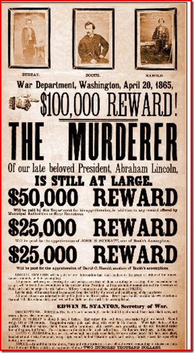 Booth wanted poster