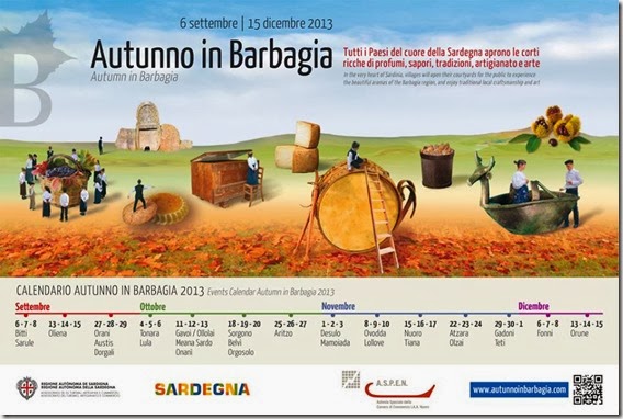 Locandina di Autunno di Barbagia Immagine della locandina della manifestazione di autunno in barbagia