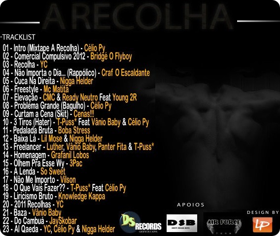 AJ - Mixtape 'A Recolha' (Capa Back)
