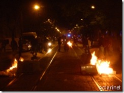 Av.D.Carlos em chamas.greve geral.Nov.2012