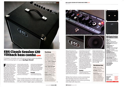 EBS | Classic Session 120 Combo | Guitarist magazine review