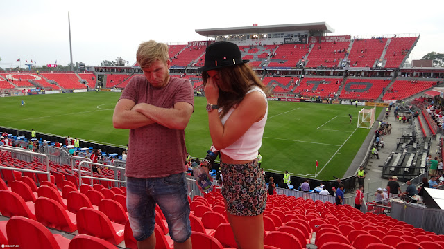 not impressed with the performance of Toronto FC in Toronto, Canada 