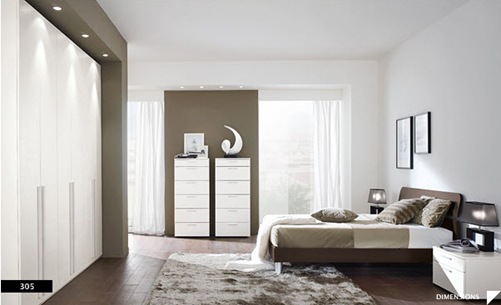 diseños de dormitorios modernos grises