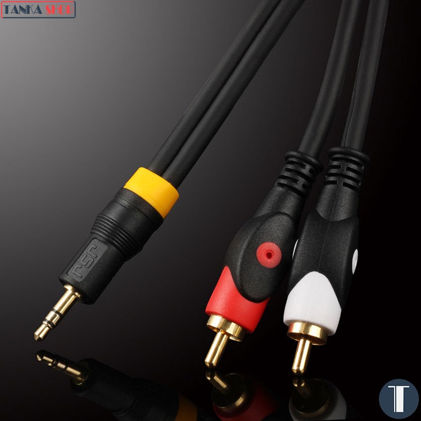 Cáp audio 3.5mm sang AV JSJ-332 Dây âm thanh chất lượng cao