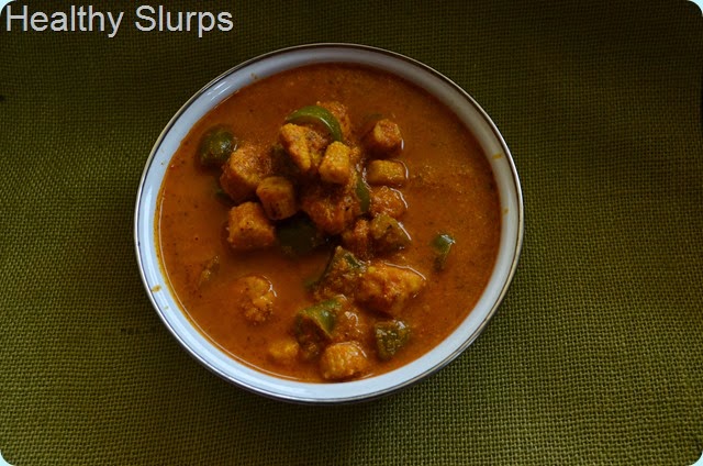 Quick Baby Corn and Capsicum Masala Curry