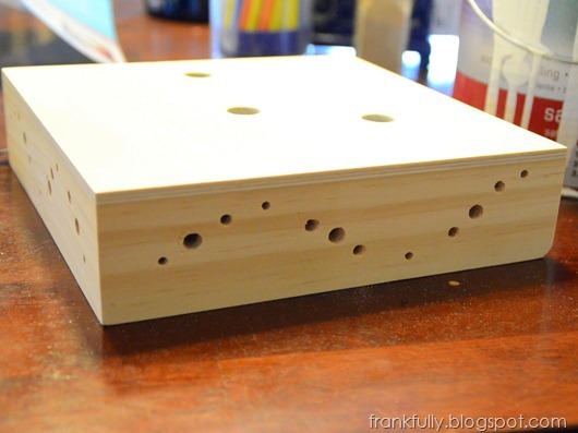 many holes in the side, in a wavy pattern many holes in the side, in a wavy pattern