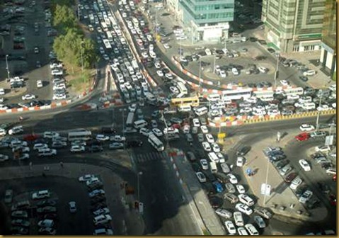 traffic jam abu dhabi