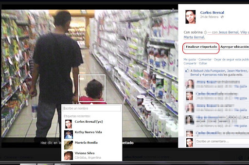Facebook etiquetar amigos