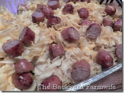 sausage applesauce bake - The Backyard Farmwife