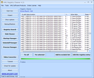 Free AML Registry Cleaner Download