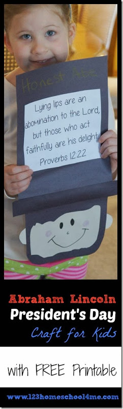 President’s Day Abraham Lincoln Craft for Kids President’s Day Abraham Lincoln Craft for Kids