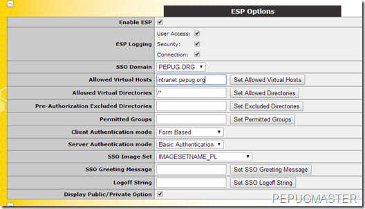 Konfiguracja ESP dla subinterface’u