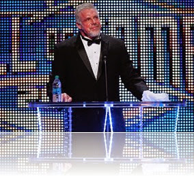 The Ultimate Warrior taking his rightful place at the Hall of Fame