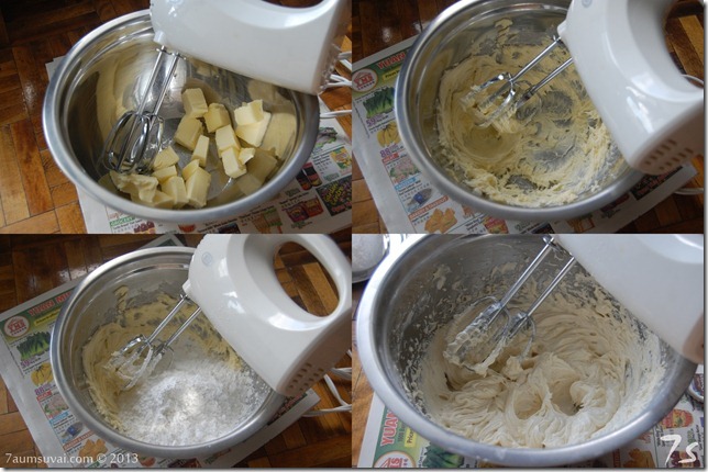 Vanilla butter cream frosting process