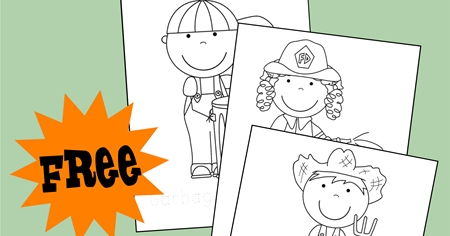 FREE Community Helpers Coloring Pages