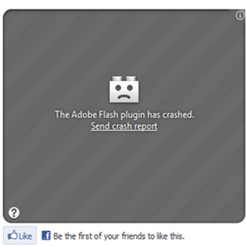 ปัญหาแจ้ง Adobe Flash plugin has crashed ใน Firefox