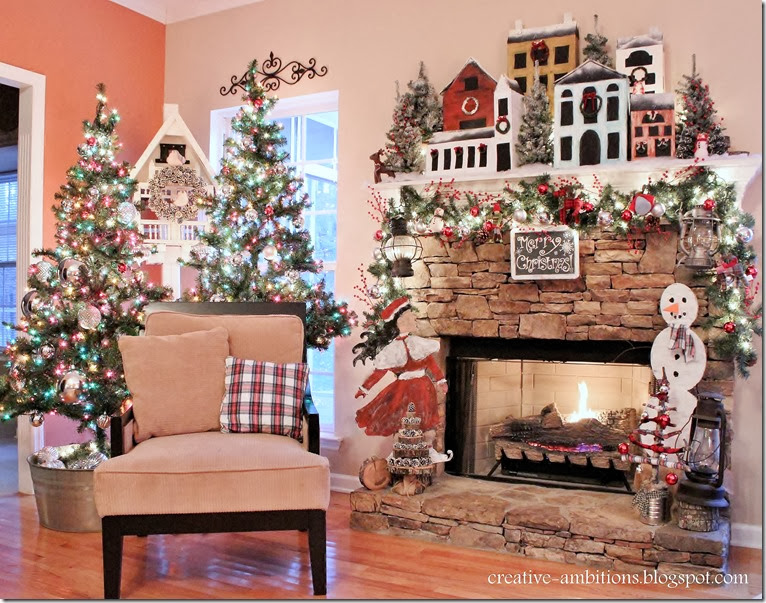Christmas Mantel and Tree 2013