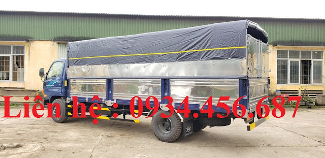 Xe tải Hyundai 110sl thùng bạt dài 5m7 Xe tải Hyundai 110sl thùng bạt dài 5m7