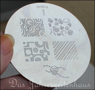 Stamping Schablone Plate Konad m65