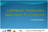 Presented LightSwitch for Business Application Development in Microsoft Monday