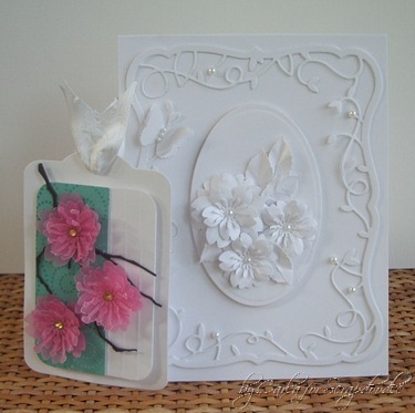 White on White Card, Cherry Blossom Tag, Memory Box Dies, Flower Punches, Scrapadoodle, Carla's Scraps (4)