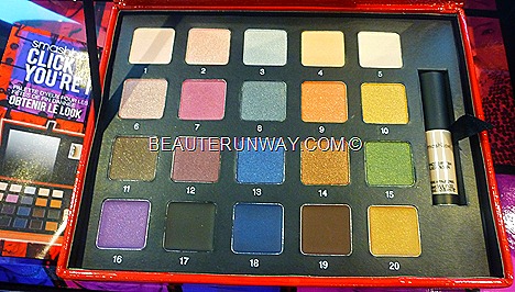 Smashbox Holiday 2011 Collection  Click You're It Eye Palette 15 eye shadows, 5 cream eye liners, mini photo finish lid primer