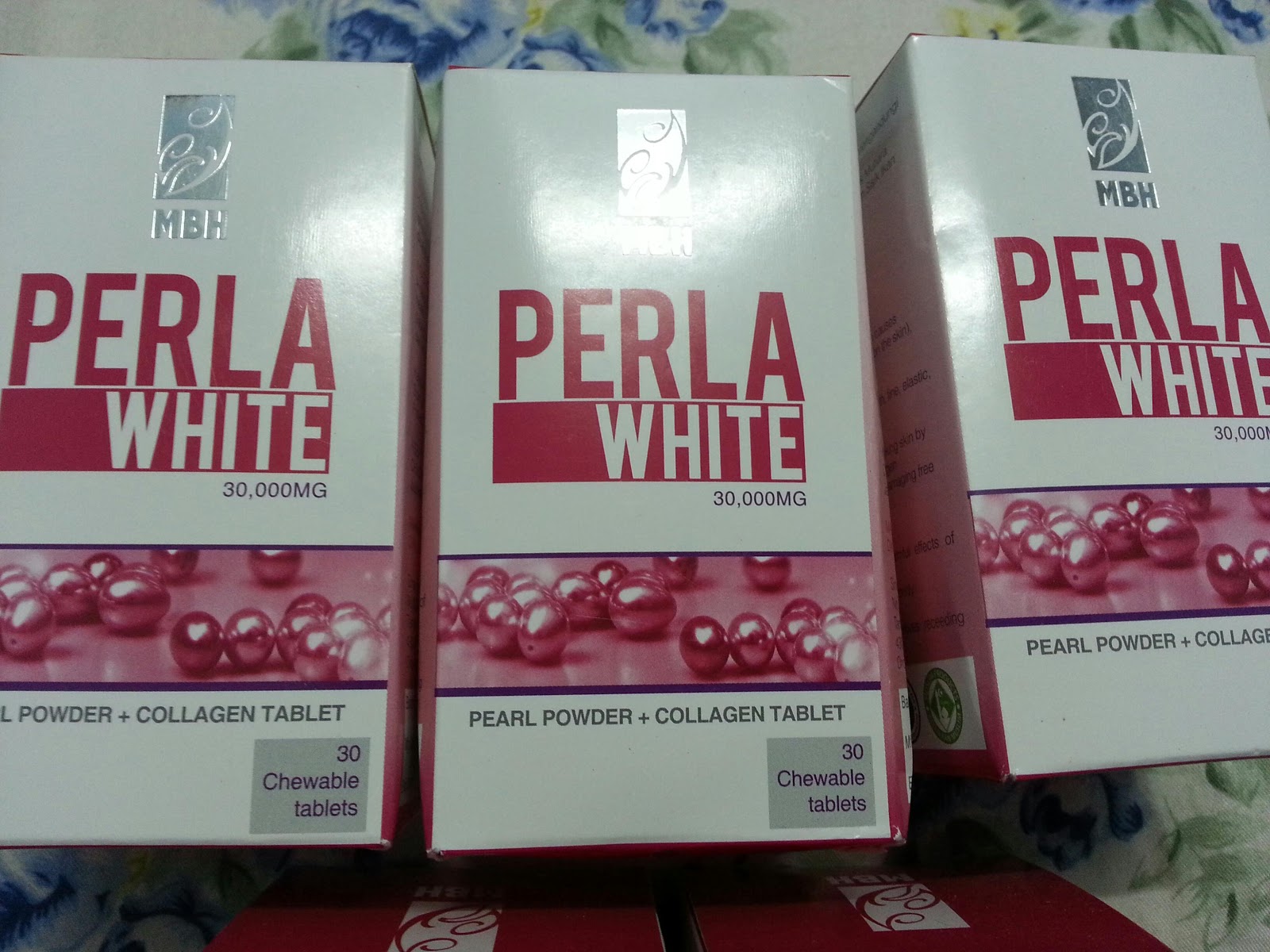 YMYRAZ BEAUTIE PRODUCT PERLA WHITE 30 000MG PEARL POWDER+COLLAGEN TABLET