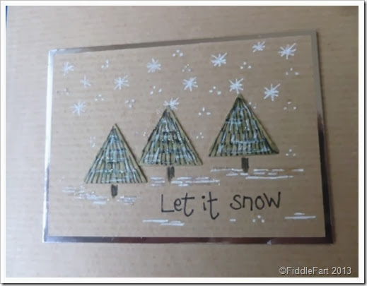Let it snow Christmas card.