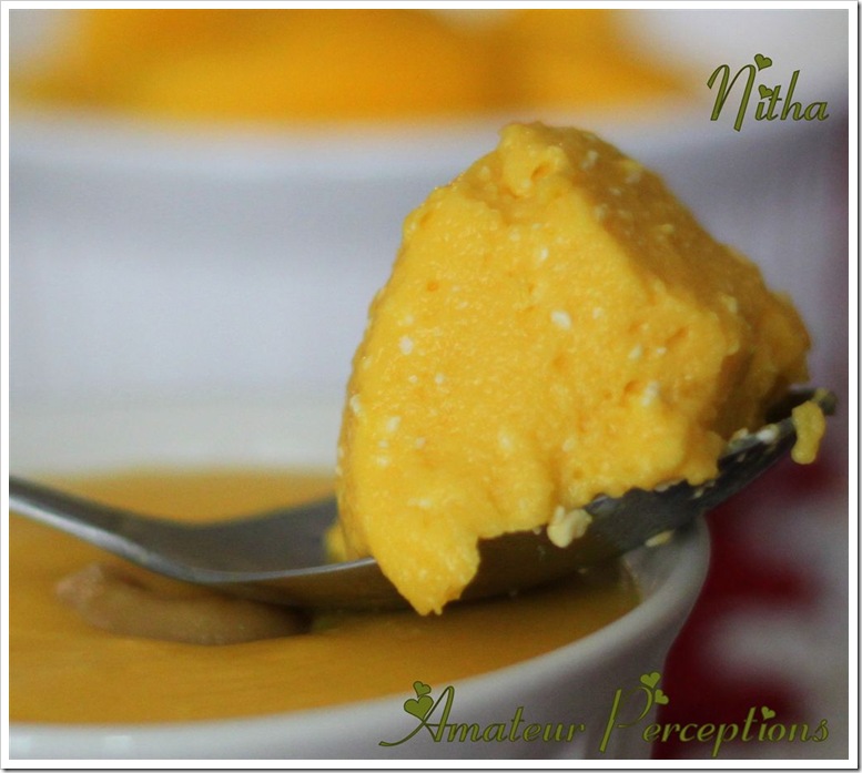 Mango and cheese pudding 3