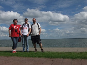 Con Dalia y Sergei en Juodkrantė