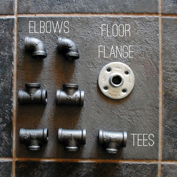plumbing pipe elbows, tees, floor flange