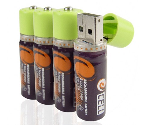 50. USB recargables AA