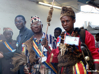 Des chefs coutumiers en visite à la Radio Okapi à Kinshasa, ce 06/05/2010. Photo Radio Okapi