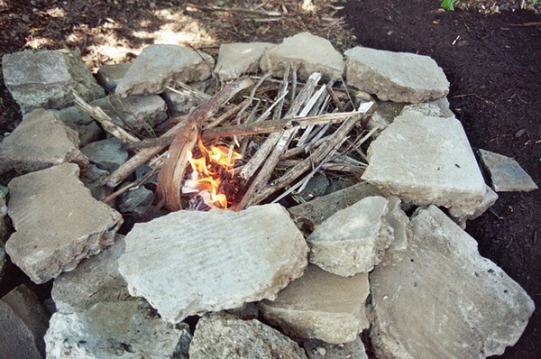 campfire building