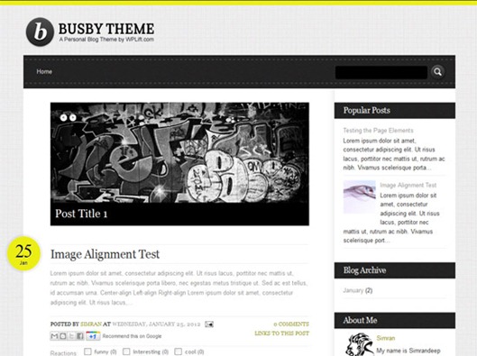 Busby Blogger Teması