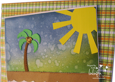 Summer scene card - summer svg files - Lulupu The Craft Lounge - Ruthie Lopez DT. 2