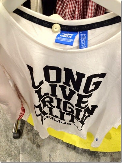 adidas Originals slogan tee: Long Live Originality 