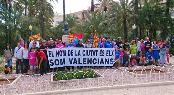 Elx manifestacion per restablir lo nom valencian