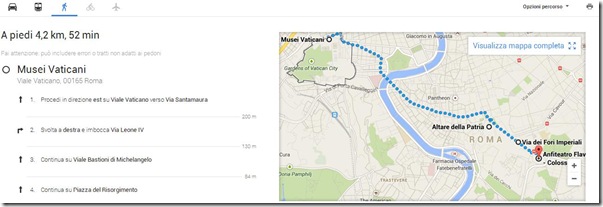 Nuovo Google Maps stampare itinerario