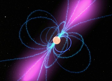 ilustração do pulsar J0348 0432