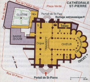 plan cathédrale de Beauvais