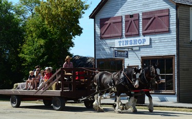 wagon rides are part of the $20. two day admission fee.  We just paid 5 bucks each no extras.